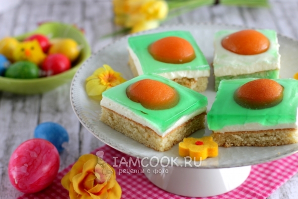 Рецепт пирожных «Глазунья»