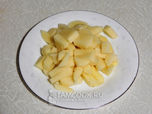Порезать картофель