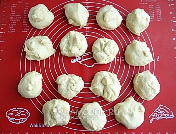 Разделить тесто на части