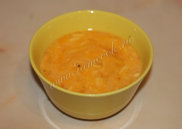 Яйца с сыром в пиале, фото