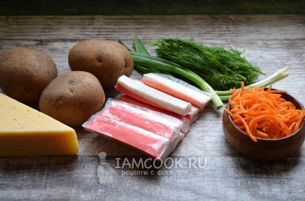 Ингредиенты для горячего картофельного салата