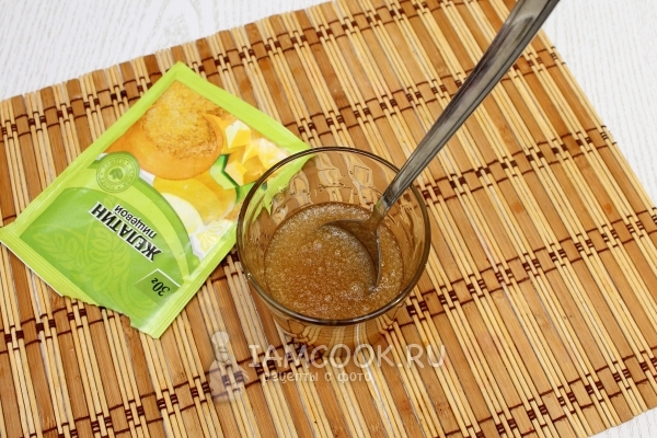 Замочить желатин