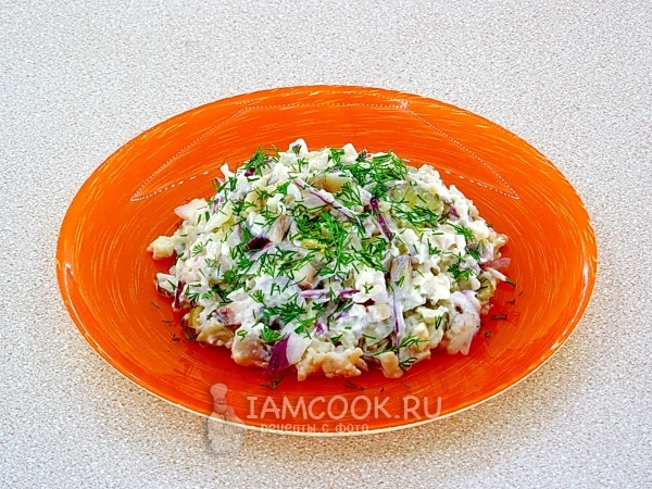Фото салата из сельди с сельереем