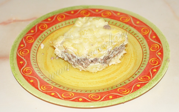 запеканка из макарон с фаршем, фото