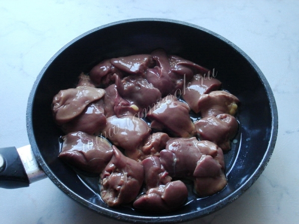 Обжарка куриной печени
