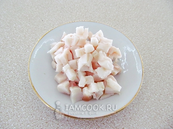 Порезать сало