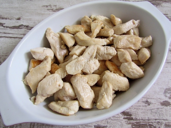 Обжаренное куриное филе