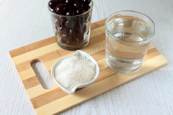 Ингредиенты для вишневого морса