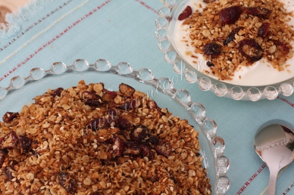 Фото мюсли с клюквой