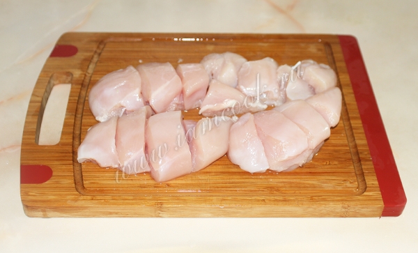 Грудки куриные порезанные
