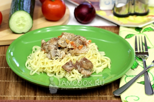 Фото мяса с грибами в мультиварке