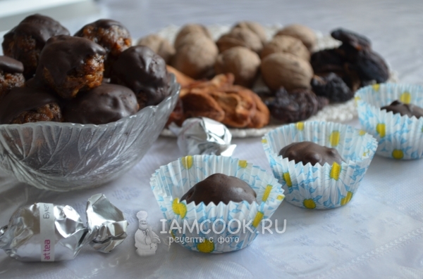 Фото конфет из сухофруктов