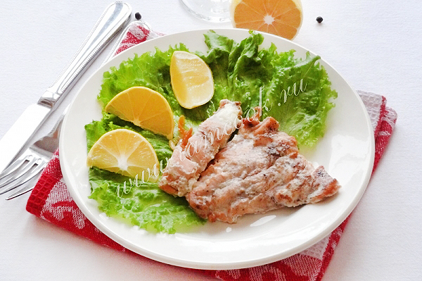 Горбуша, запеченная в духовке