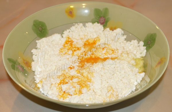 Творог с яйцом