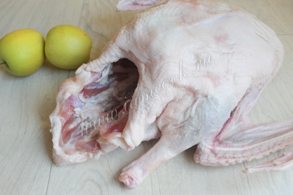 Ингредиенты для гуся в духовке