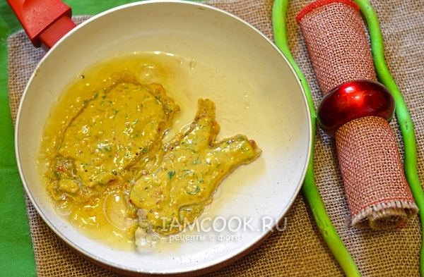 Обжарка рыбы в пикантном кляре