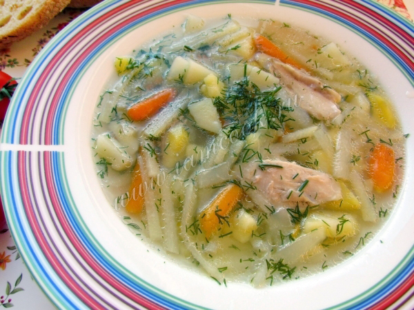 Готовим суп с капустой кольраби