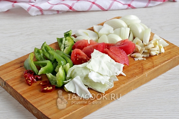 Порезать овощи