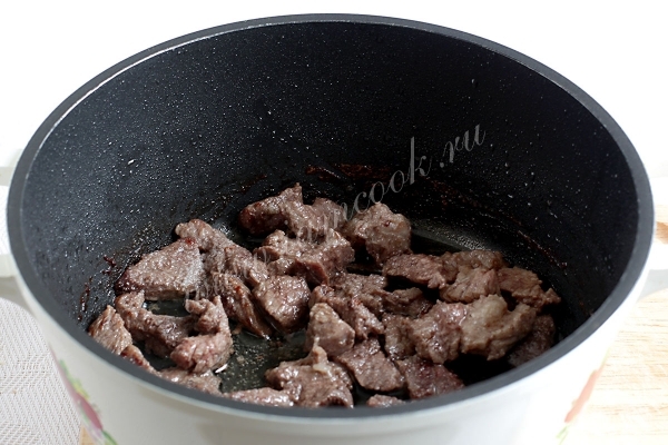 Обжарка говядины