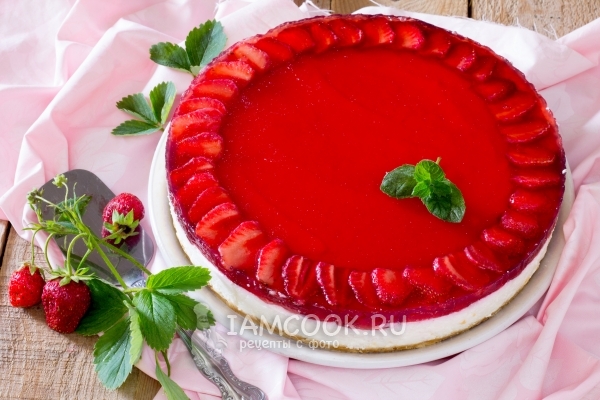 Рецепт клубничного чизкейка