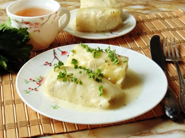 Рецепт голубцов в сметанном соусе