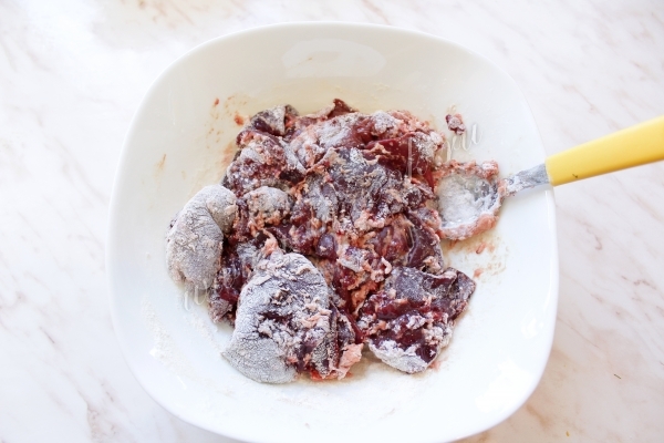 Печень в муке