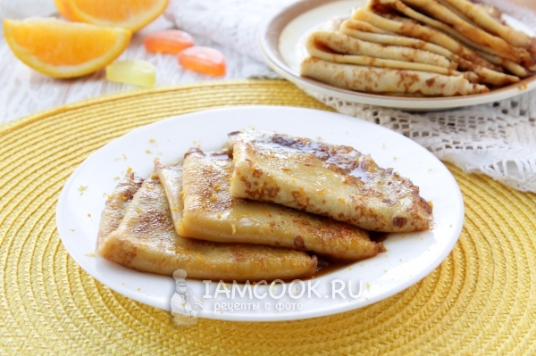 Фото блинчиков Креп Сюзетт