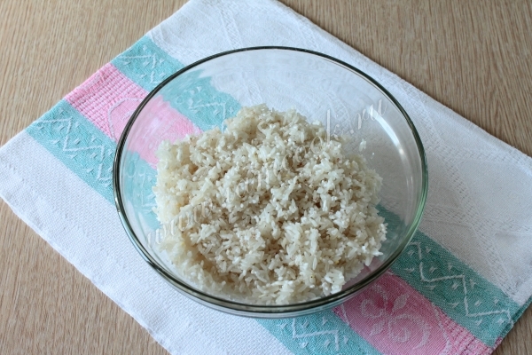 Рис промытый