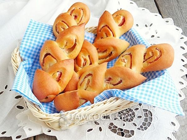 Рецепт хлеба с беконом «Колоски»