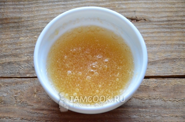 Замочить желатин