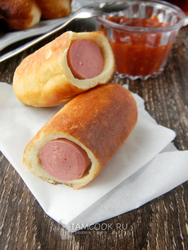 Фото сосисок в тесте на сковороде