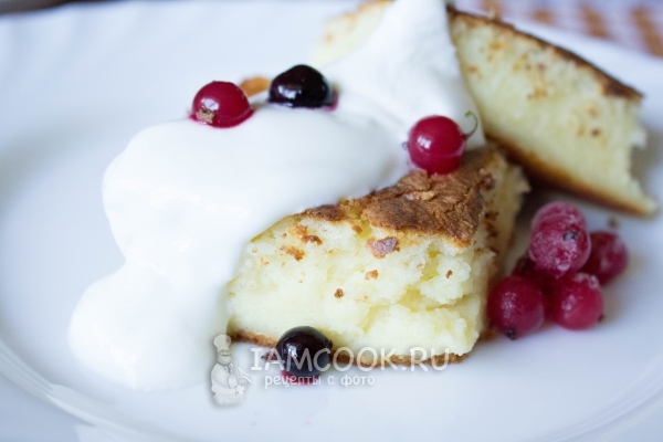 Рецепт вкусной творожной запеканки с манкой