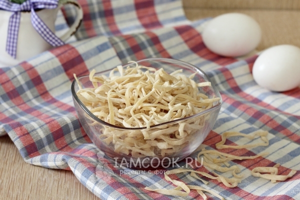 Фото яичной лапши