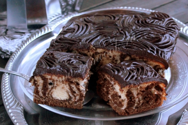 Фото торта «Зебра»