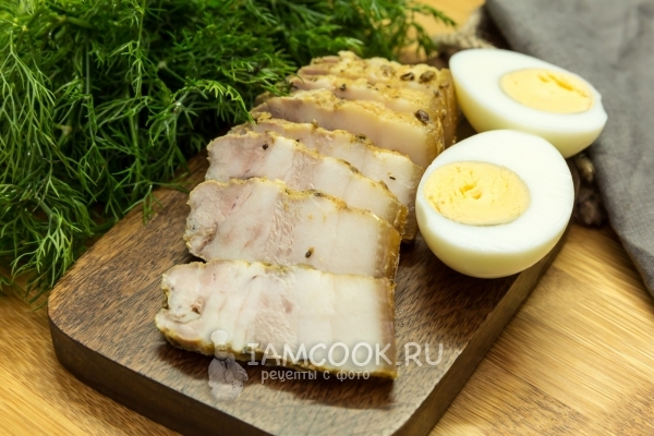 Фото грудинки, запеченной с горчицей