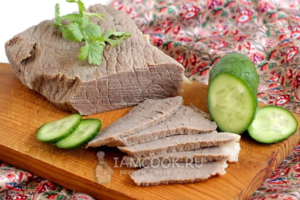 Рецепт отварной говядины