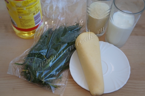 ингредиенты для зеленых мини манников