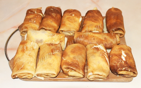 Блинчики с творогом, фото