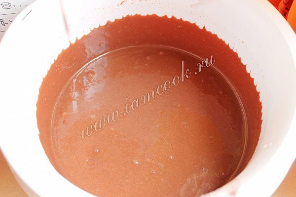 Тесто для шоколадного бисквита на кипятке