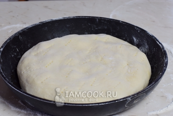 Накрыть крем тестом