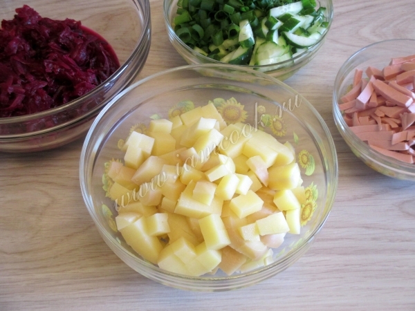 Картофель кубиками