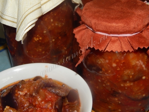 Рецепт соте из баклажанов на зиму