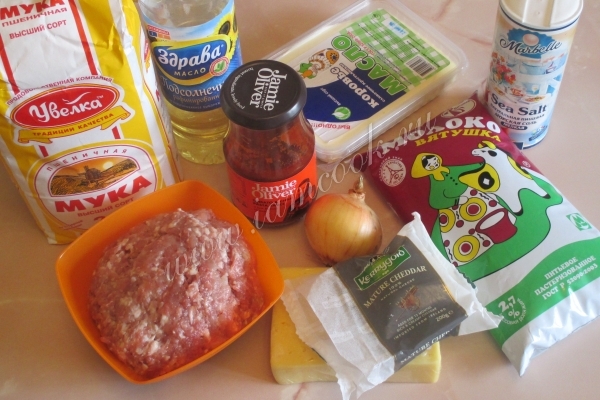 Ингредиенты для лазаньи в мультиварке