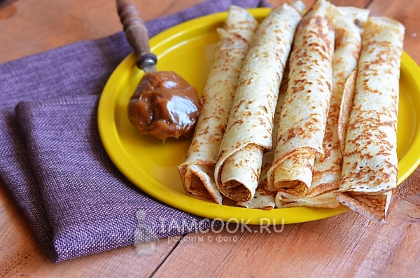 Фото блинов без яиц на молоке