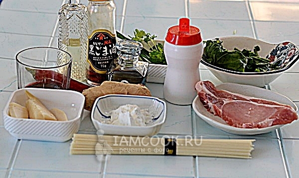 Ингредиенты для лапши «Чао-Минь»