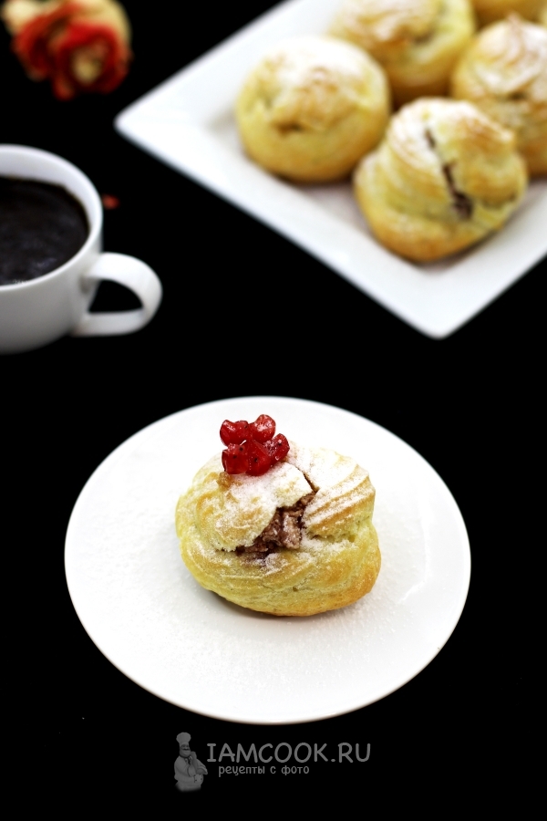 Рецепт заварных булочек с кремом
