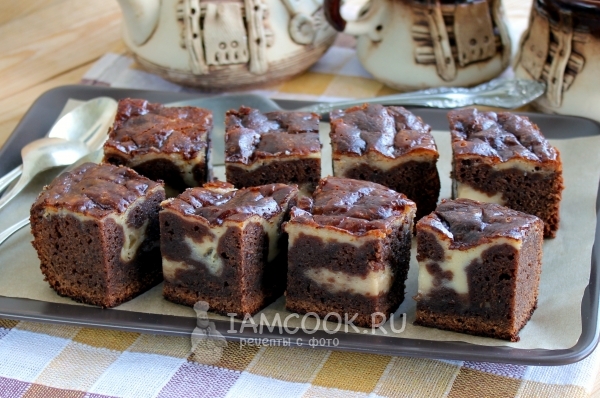 Фото брауни с маскарпоне
