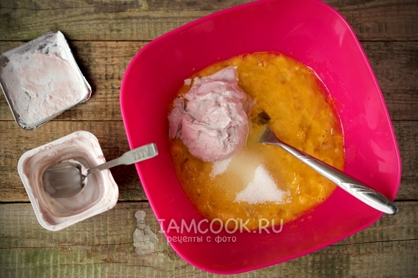 Масло растительное и творожок