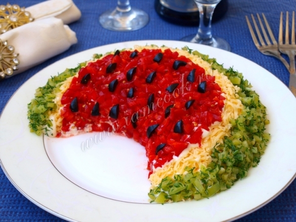 Фото салата Арбузная долька