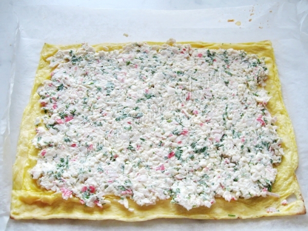 Начинка для рулета из яйца